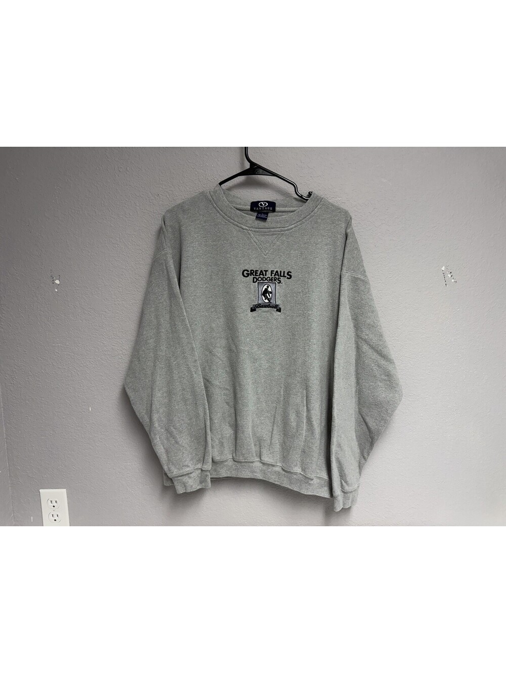 Vintage Great Falls Dodgers Crewneck Sweater / 1990s / Size Large / Montana